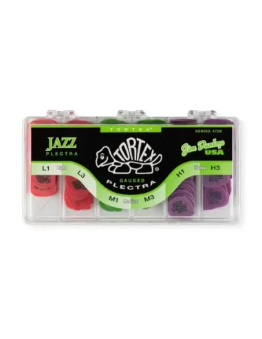 Caja 216 Púas Dunlop 4720 Tortex Jazz