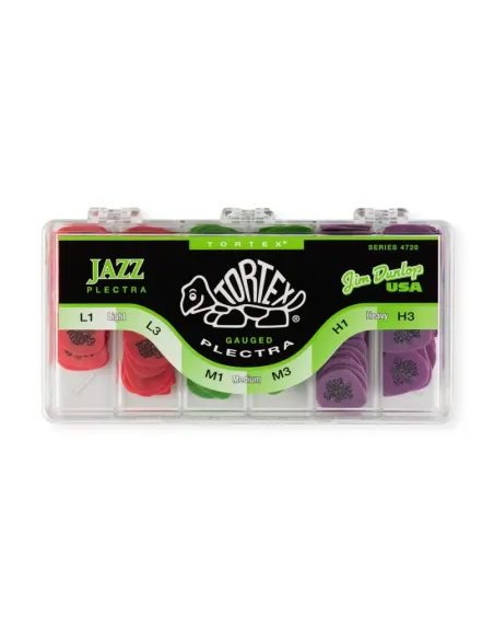 Caja 216 Púas Dunlop 4720 Tortex Jazz