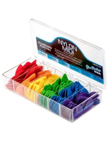 Caja 216 Púas Dunlop 4432 Nylon Midi