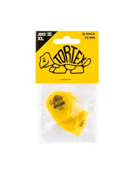 Bolsa 12 Púas Dunlop 498P-073 Tortex Jazz III Xl 0.73mm Pickers