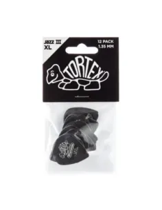 Bolsa 12 Púas Dunlop 498P-135 Tortex Jazz III Xl 1.35mm Pickers
