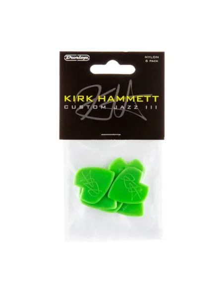 Bolsa 6 Púas Dunlop 47PKH-3N Jazz III Kirk Hammett