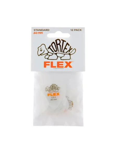 Bolsa 12 Púas Dunlop 428P-060 Tortex Flex Standard 0.60mm Pickers
