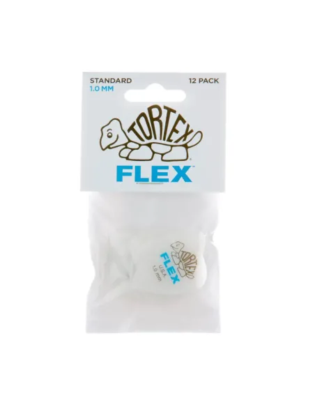 Bolsa 12 Púas Dunlop 428P-100 Tortex Flex Standard 1.00mm Pickers