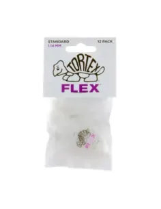 Bolsa 12 Púas Dunlop 428P-114 Tortex Flex Standard 1.14mm Pickers