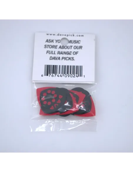 Bolsa 6 Púas Dava 9024 Control Jazz Grips Delrin