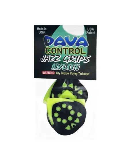 Bolsa 6 Púas Dava 9124 Control Jazz Grips Nylon