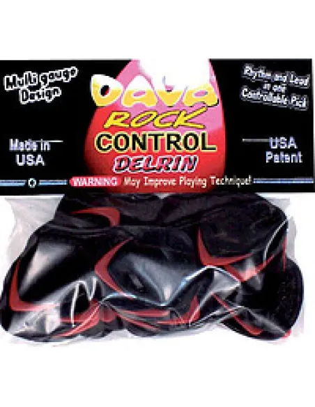 Bolsa 36 Púas Dava 1336 Rock Control Delrin