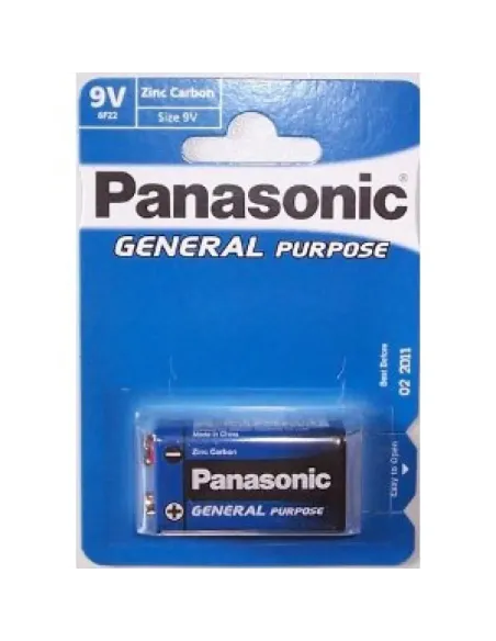 Blister 1 Pila Petaca Alkalina Panasonic 9V. 6LR61