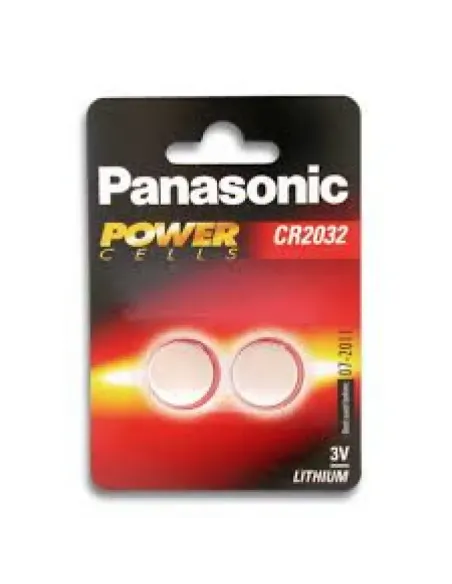 Blister 2 Pilas Botón Panasonic 3V. CR2032