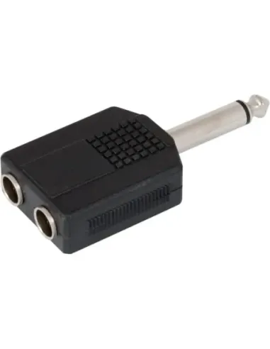 Adaptador Impcable 2 Hembras Jack 6,3 A Jack Mono