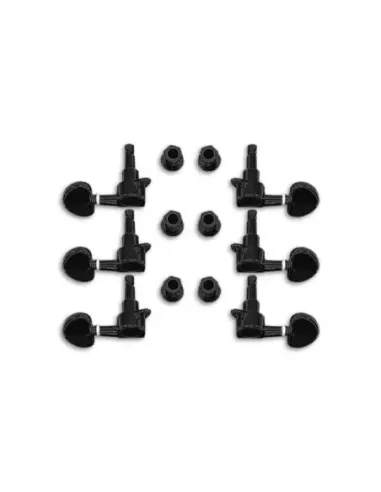 Clavijero Acustica/Eléctrica Luthier J03BK Negro 3+3