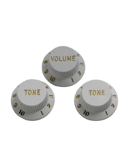 Botón Gotoh Stratocaster KW-240T-W Tono Blanco