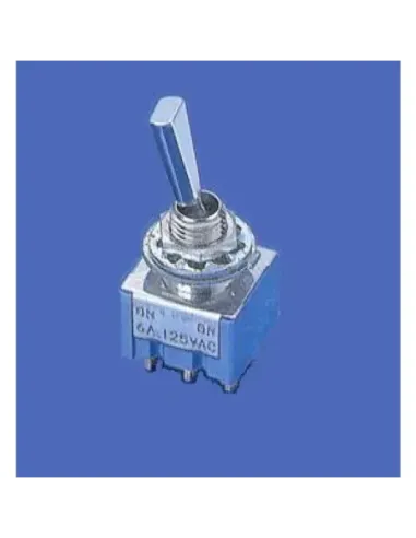 Mini Interruptor Gotoh MS-500HF 6P On-Off-On Crom