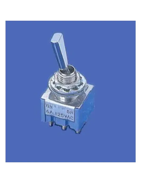 Mini Interruptor Gotoh MS-500HF 6P On-Off-On Crom