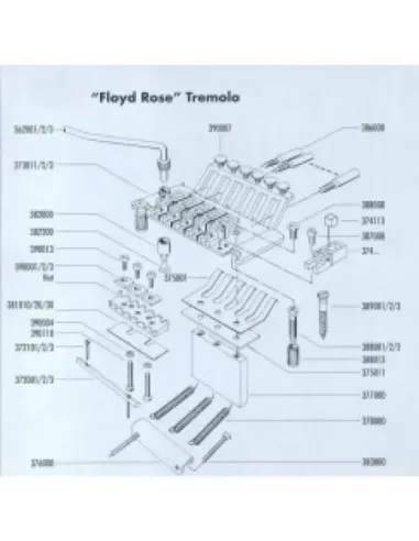 Recambios Floyd Rose Schaller Tornillo Barra Cuerdas Dorado 20200500