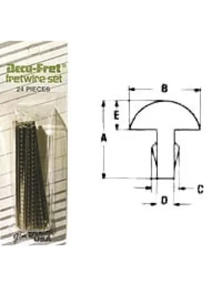 Caja 24 Trastes Dunlop 6140 Tipo Gibson