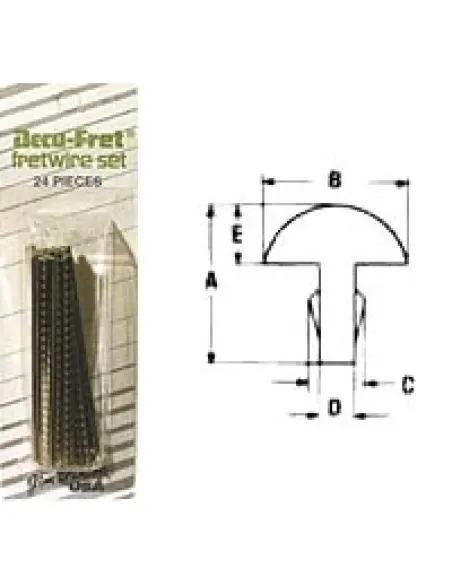 Caja 24 Trastes Dunlop 6270 Tipo Electrica