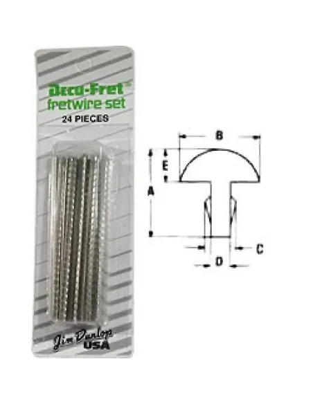 Caja 24 Trastes Dunlop 6100 Tipo Bajo