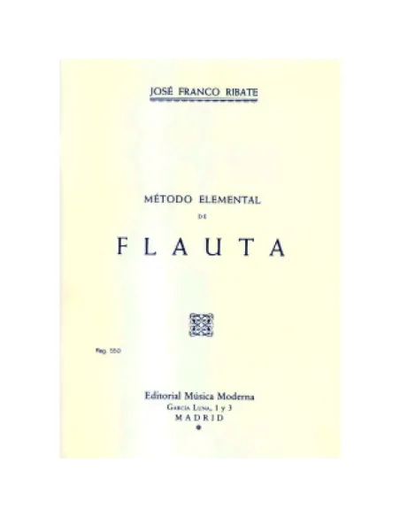 Método Flauta Travesera Franco Ribate