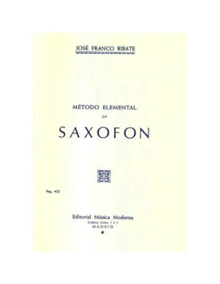 Método Saxofón Franco Ribate