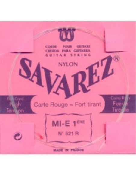 Cuerda Savarez Clásica 1a Carta Roja 521-R