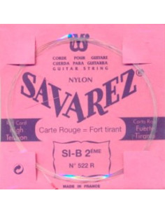 Cuerda Savarez Clásica 2a Carta Roja 522-R