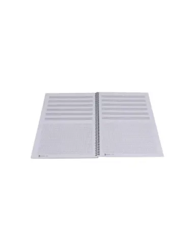 Bloc A4 Música CP6 6 Pautas Mixto cuadrícula