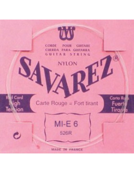 Cuerda Savarez Clásica 6a Carta Roja 526-R