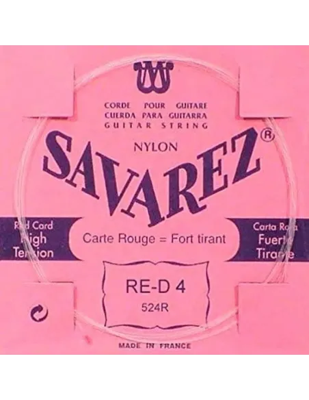 Cuerda Savarez Clásica 4a Carta Roja 524-R