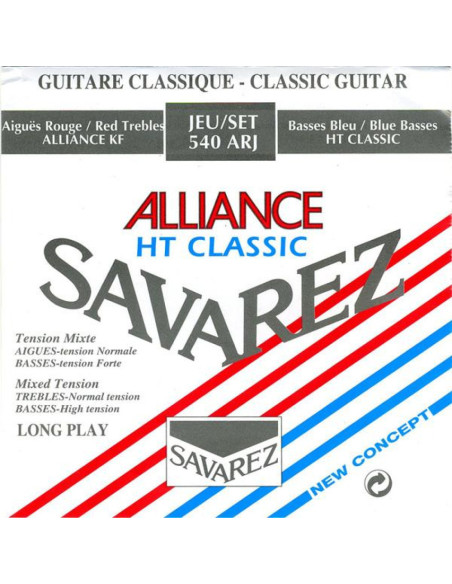 Juego Savarez Clásica Alliance HT Classic Roja/Azul 540-ARJ