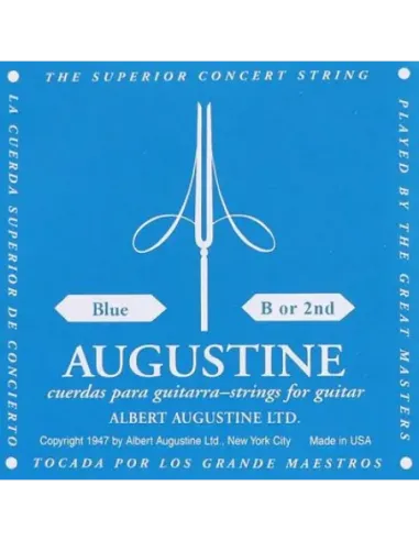 Cuerda 2ª Guitarra Clásica Augustine Azul