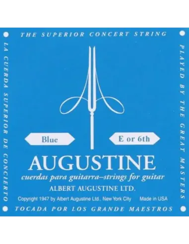 Cuerda 6ª Guitarra Clásica Augustine Azul