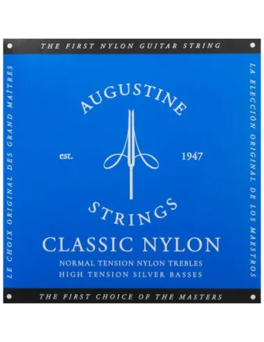 Juego Cuerdas Guitarra Clásica Augustine Azul