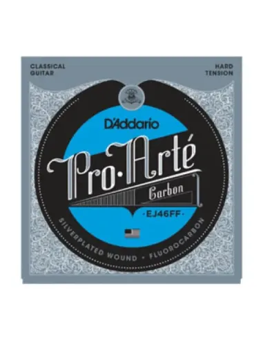 Juego Cuerdas Guitarra Clásica D'Addario EJ-46FF Carbon Tensión Fuerte