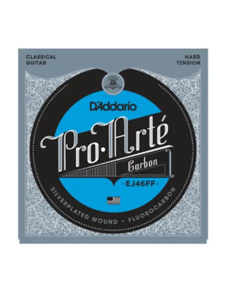 Juego Cuerdas Guitarra Clásica D'Addario EJ-46FF Carbon Tensión Fuerte