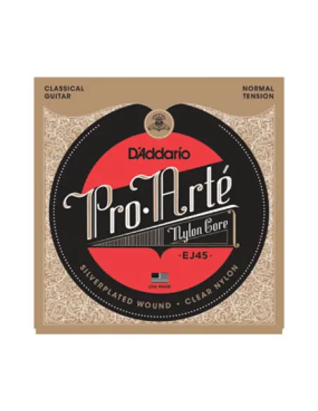 Juego Cuerdas Guitarra Clásica D'Addario EJ-45 Tensión Normal