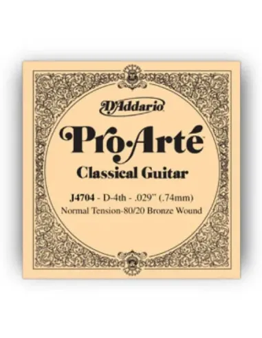Cuerda 2ª Guitarra Clásica D'Addario Pro-Arté J-4602 Tensión Fuerte