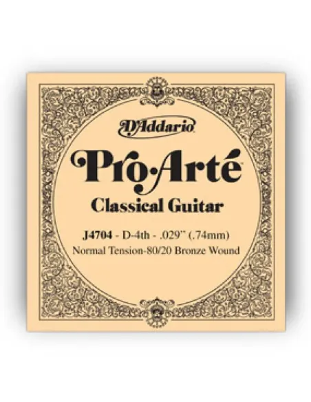 Cuerda 2ª Guitarra Clásica D'Addario Pro-Arté J-4602 Tensión Fuerte