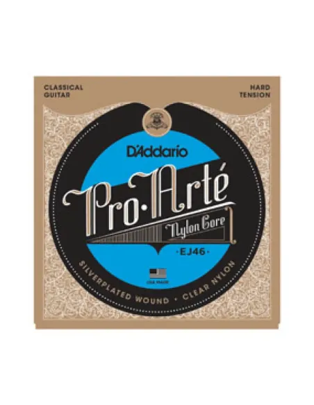 Juego Cuerdas Guitarra Clásica D'Addario EJ-46 Tensión Fuerte