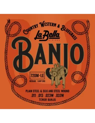 Juego Banjo Tenor La Bella 720-M