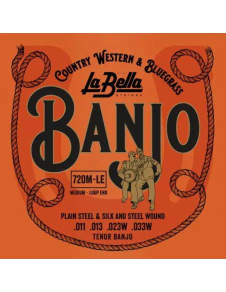 Juego Banjo Tenor La Bella 720-M