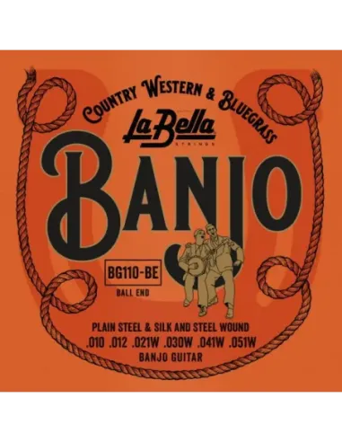 Juego Banjo Guitar La Bella BG-110 (6 cuerdas)