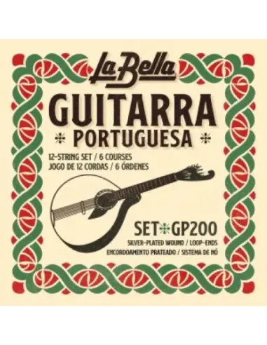 Juego Guitarra Portuguesa La Bella GUT-200