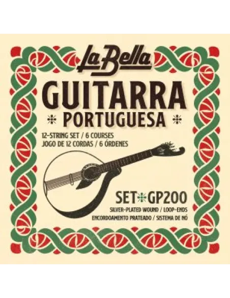 Juego Guitarra Portuguesa La Bella GUT-200