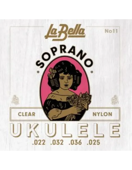 Juego Cuerdas Ukelele Soprano La Bella 11