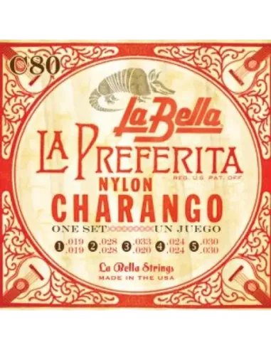 Juego Charango La Bella C-80