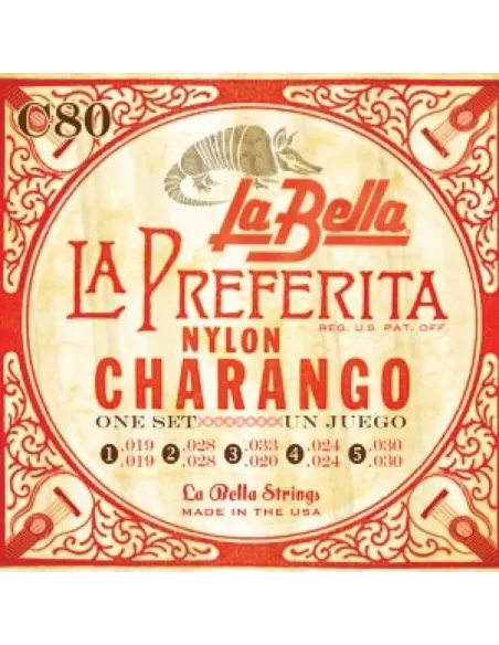 Juego Charango La Bella C-80