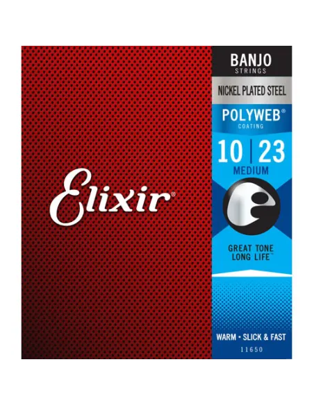 Juego Banjo Elixir Polyweb 11650 (10-23)