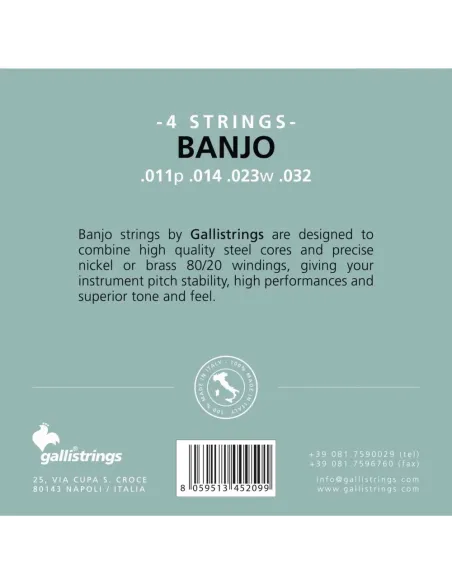 Juego Banjo Galli G-204